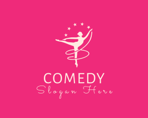 Elegant Ballet Gymnast logo design