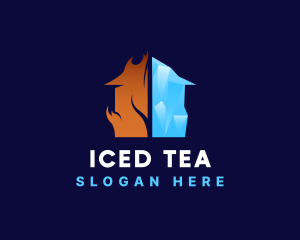 Flaming Ice House logo design