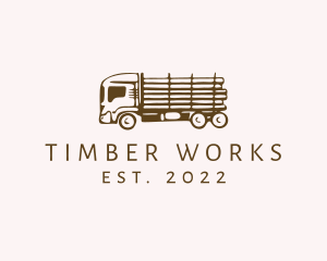 Lumber - Lumber Truck Automobile logo design