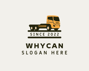 Cargo - Flatbed Truck Logistics logo design