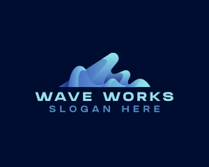 Wave Multimedia Digital logo design