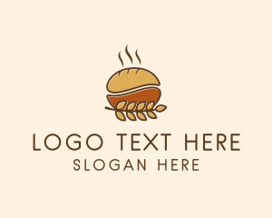 Food Stall - Wheat Grain Bakery logo design