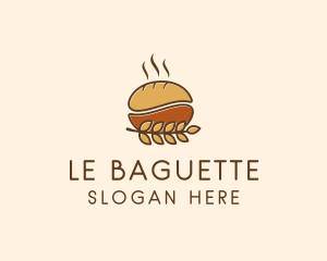 Baguette - Wheat Grain Bakery logo design