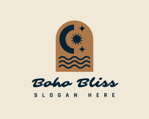 Cosmic Beach Wellness logo design