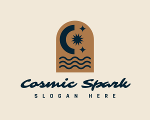 Cosmic Beach Wellness logo design