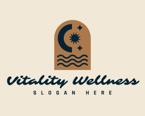 Cosmic Beach Wellness logo design