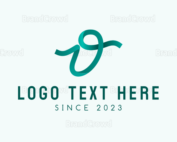 Fashion Ribbon Letter O Logo