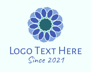 Massage - Ornate Geometric Flower logo design
