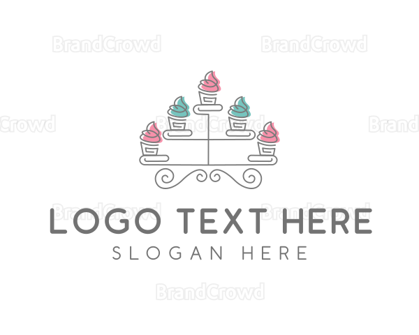 Cupcake Pastry Baking Logo