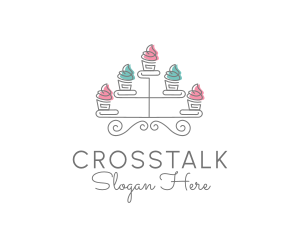 Patisserie - Cupcake Stand Baking logo design