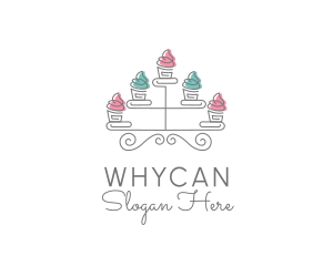 Pastry - Cupcake Stand Baking logo design