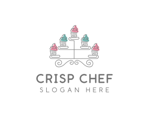 Cupcake Pastry Baking logo design