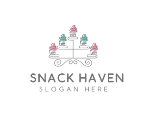 Cupcake Pastry Baking logo design