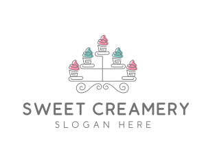 Cupcake Pastry Baking logo design