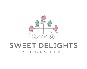 Cupcake Pastry Baking logo design