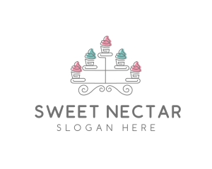 Cupcake Pastry Baking logo design