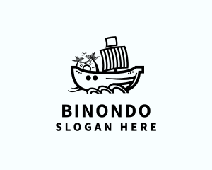 Holiday - Ship Sailing Boat logo design