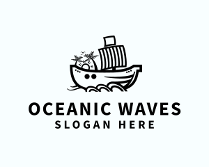 Ship - Ship Sailing Boat logo design