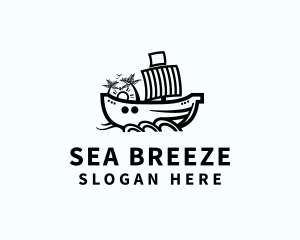 Sail - Ship Sailing Boat logo design