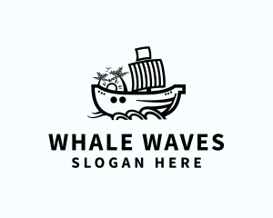 Ship Sailing Boat logo design