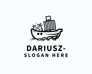 Ship Sailing Boat logo design