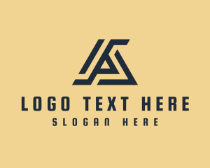E Commerce - Modern Tech Letter A logo design