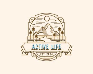 Road - Mountain Travel Adventure logo design