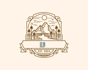 Tourism - Mountain Travel Adventure logo design