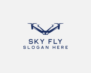 Drone Aerial Surveillance Camera  logo design