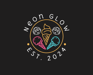 Neon - Neon Ice Cream Seal logo design