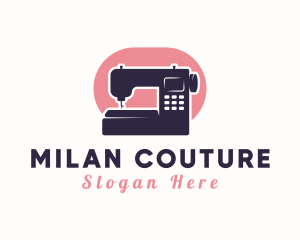 Modern Sewing Machine logo design