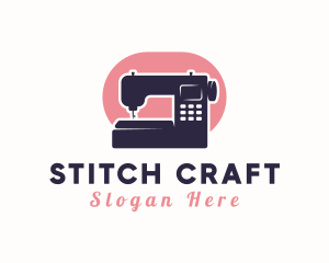 Modern Sewing Machine logo design