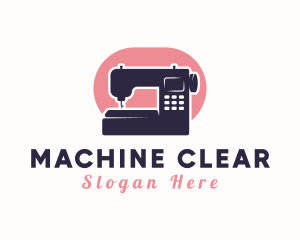 Modern Sewing Machine logo design