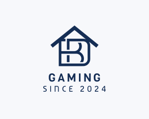 House Construction Letter BD logo design