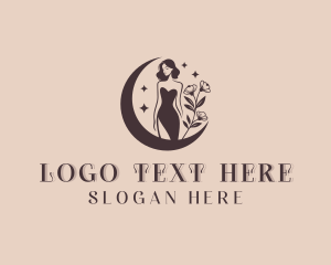 Sexy - Moon Woman Cosmetology logo design
