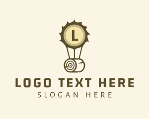 Log - Lumber Log Lettermark logo design