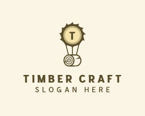 Woodcraft - Lumber Log Woodwork logo design