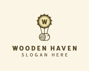 Log - Lumber Log Woodwork logo design