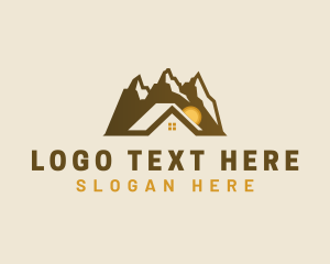 Vacation - Mountain Home Cabin logo design