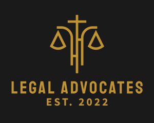 Justice Legal Scale logo design