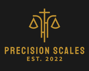 Justice Legal Scale logo design