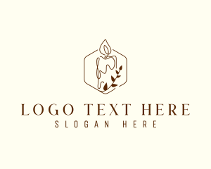 Light - Fragrance Candle Decoration logo design