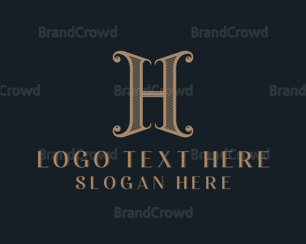 Tailoring Stylist Boutique Letter H Logo