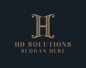 Tailoring Stylist Boutique Letter H logo design