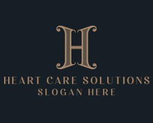 Tailoring Stylist Boutique Letter H logo design