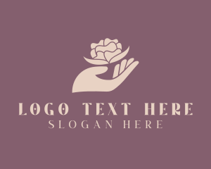 Flower - Hand Flower Spa logo design