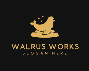 Walrus - Walrus Aquatic Waterpark logo design