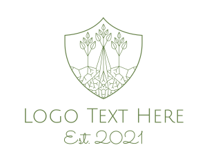 Stem - Forest Conservation Emblem logo design