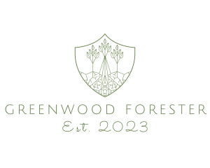 Forest Conservation Shield logo design