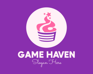 Stars Sweet Cupcake  Logo